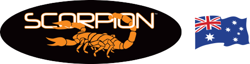 Scorpion Jacks logo with black oval background